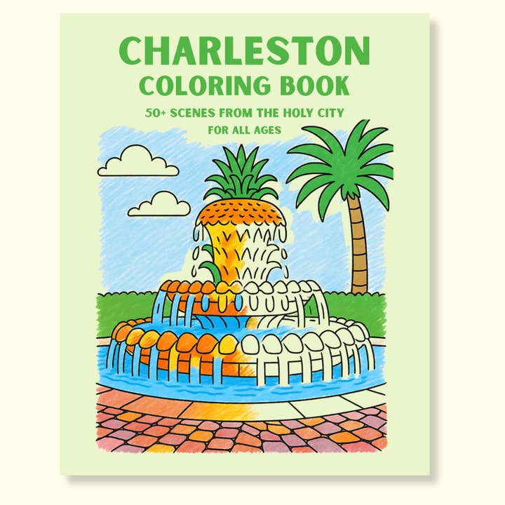 A Charleston Local - Wholesale Coloring & Activity Book - Adult - Charleston Coloring Book – Landmarks & Coastal Scenes1