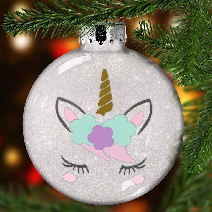 Adorno navideño unicornio para venta al por mayor de Sparkling Magnolia LLC