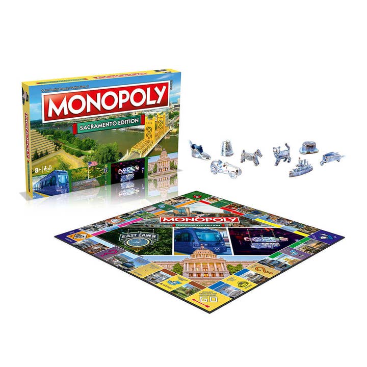 Top Trumps USA, Inc. - Wholesale Board Game - Sacramento Monopoly Board Game Edition