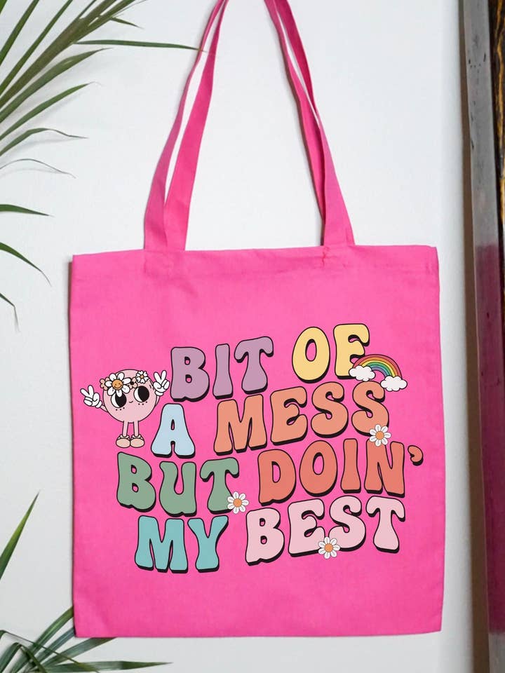 Doin’ My Best Tote Bag for wholesale by Shop Alloe | Print & Media Co.