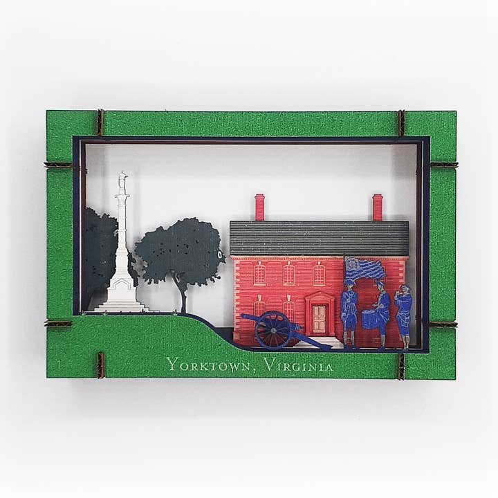 cardboard tunnel book: Yorktown, Virginia for wholesale by Banko Box