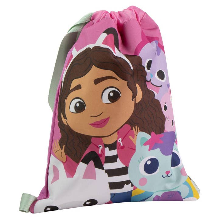 Mastoys, S.L. - Wholesale Drawstring Bag - Kids - GABBY'S DOLLHOUSE SCHOOL BAG - 2100005891