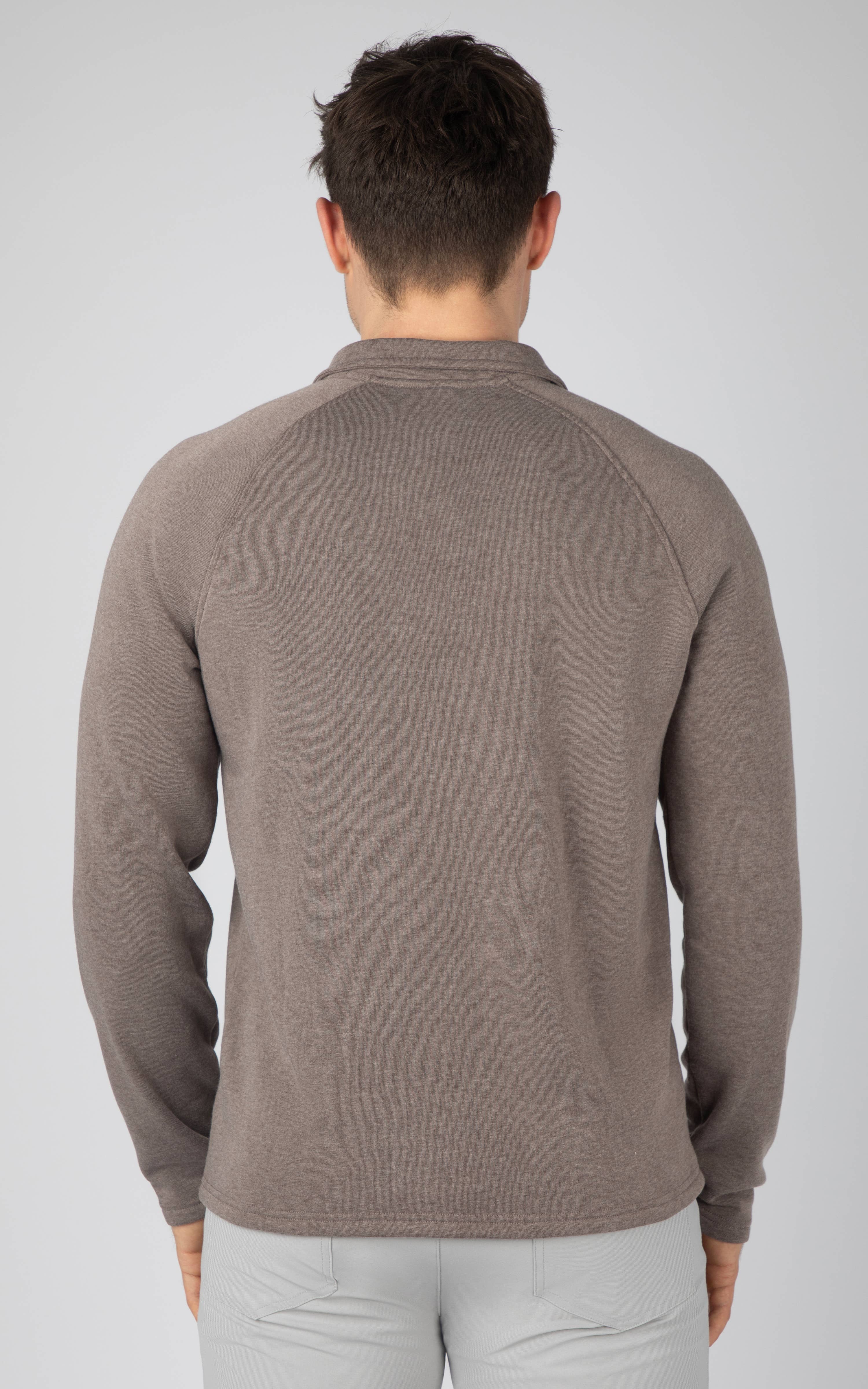90 Degree by Reflex & Yogalicious - Wholesale Sweatshirt - Men's - Men's Quarter Zip Sweatshirt with Raglan Sleeves6
