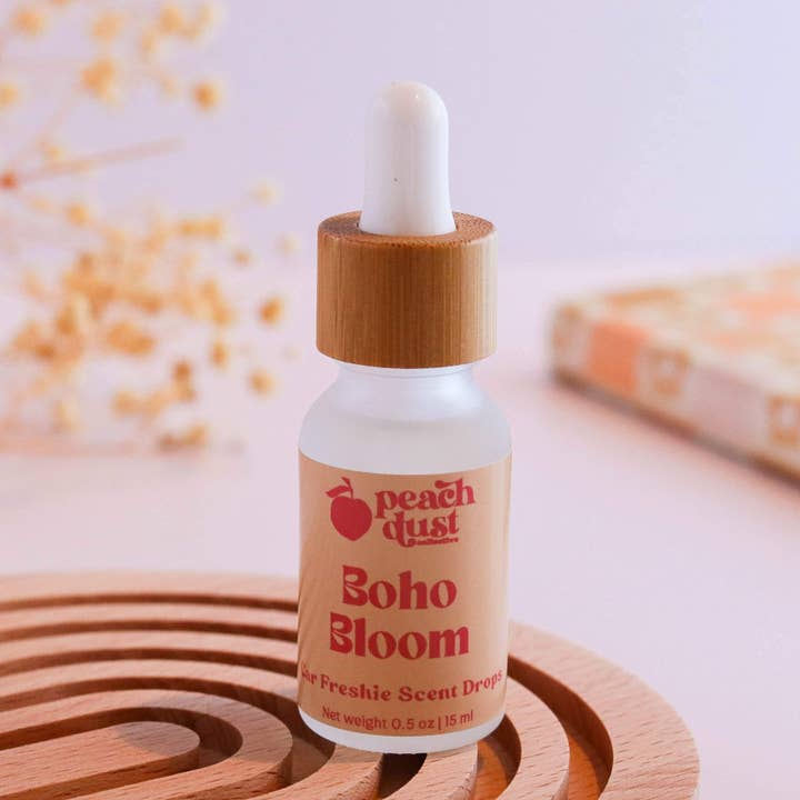 Boho Bloom Car Freshie Scent Drops for wholesale by Peach Dust Collective