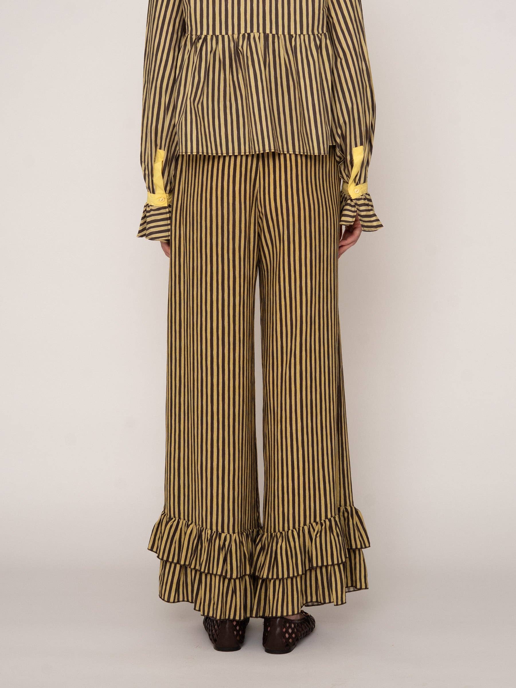 CARMEN SAYS - Wholesale Pants - Women's - Pantalones Palazzo a Rayas con Estrellas5