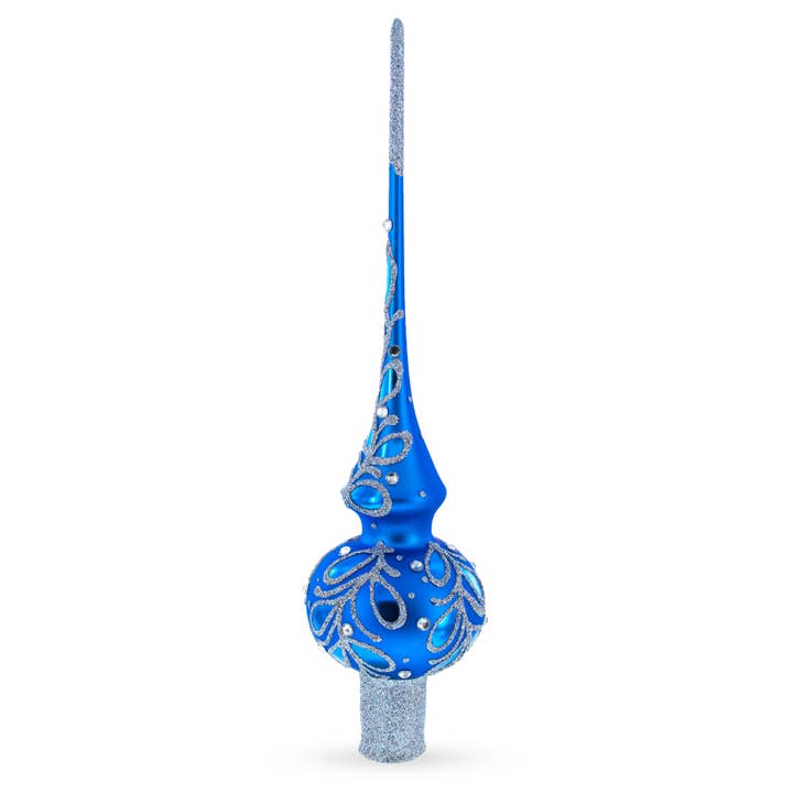 BestPysanky - Wholesale Tree Topper - Blue Paisley Christmas Tree Topper