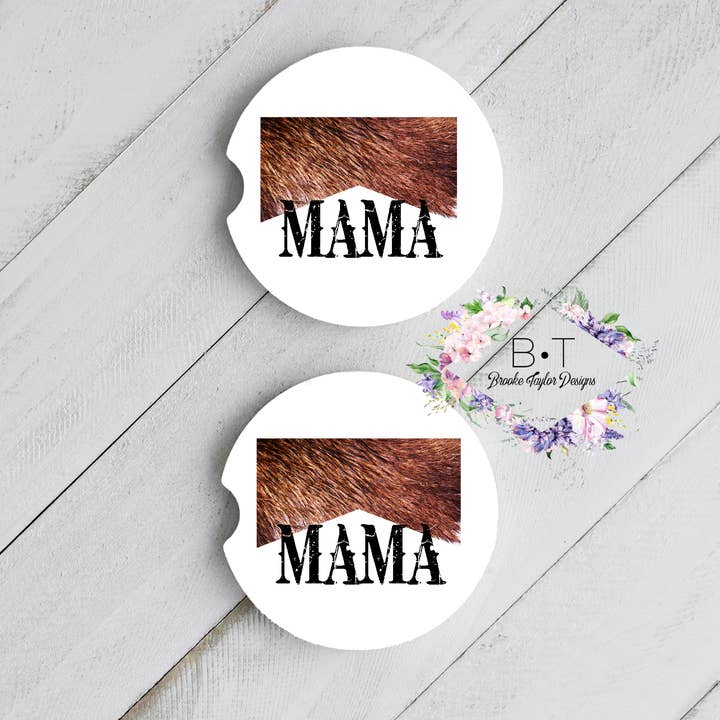 Autountersetzer, Kuhfell, Marlboro Mama für den Großhandel von Brooke Taylor Designs