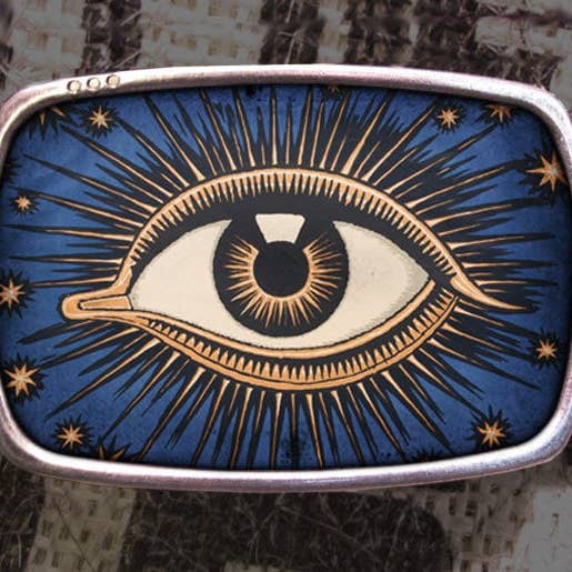 Regan Flegan - Wholesale Belt Buckle - Unisex - Celestial Evil Eye Belt Buckle