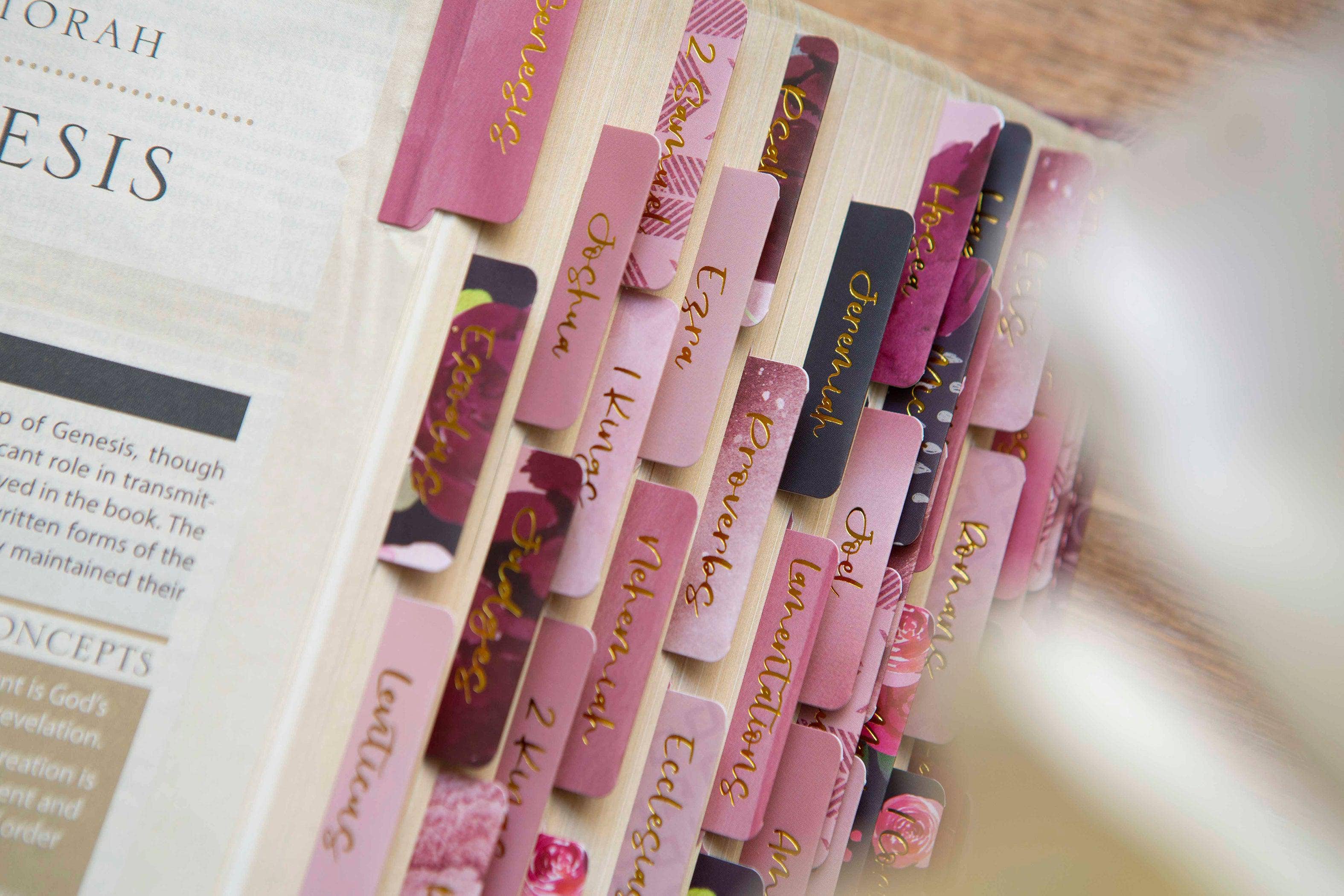 Chosen & Cherished - Wholesale Religion - Floral Bible Tabs | Bible Book Tabs2
