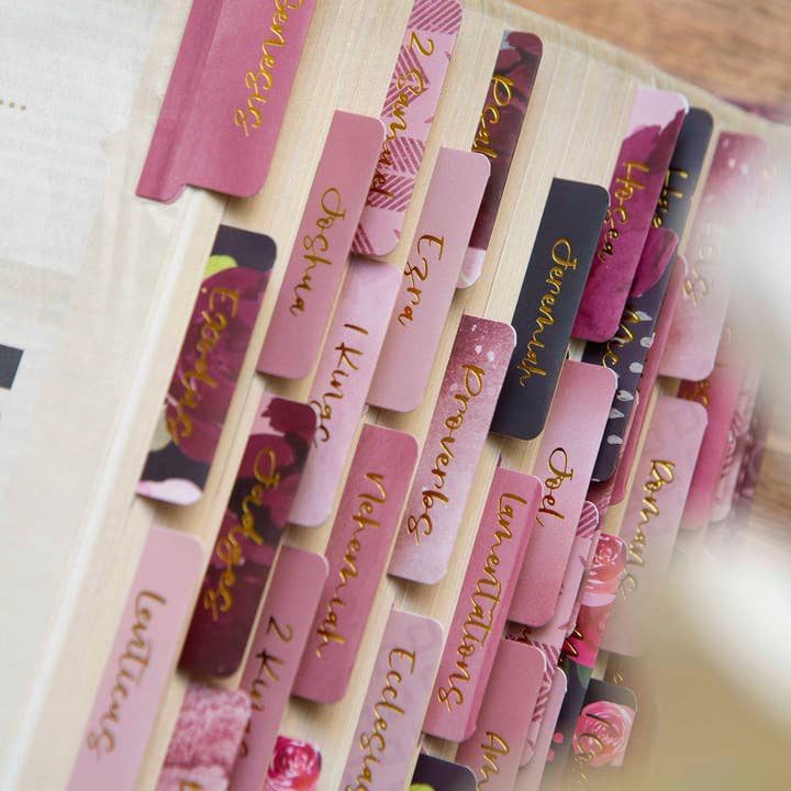 Chosen & Cherished - Wholesale Religion - Floral Bible Tabs | Bible Book Tabs2