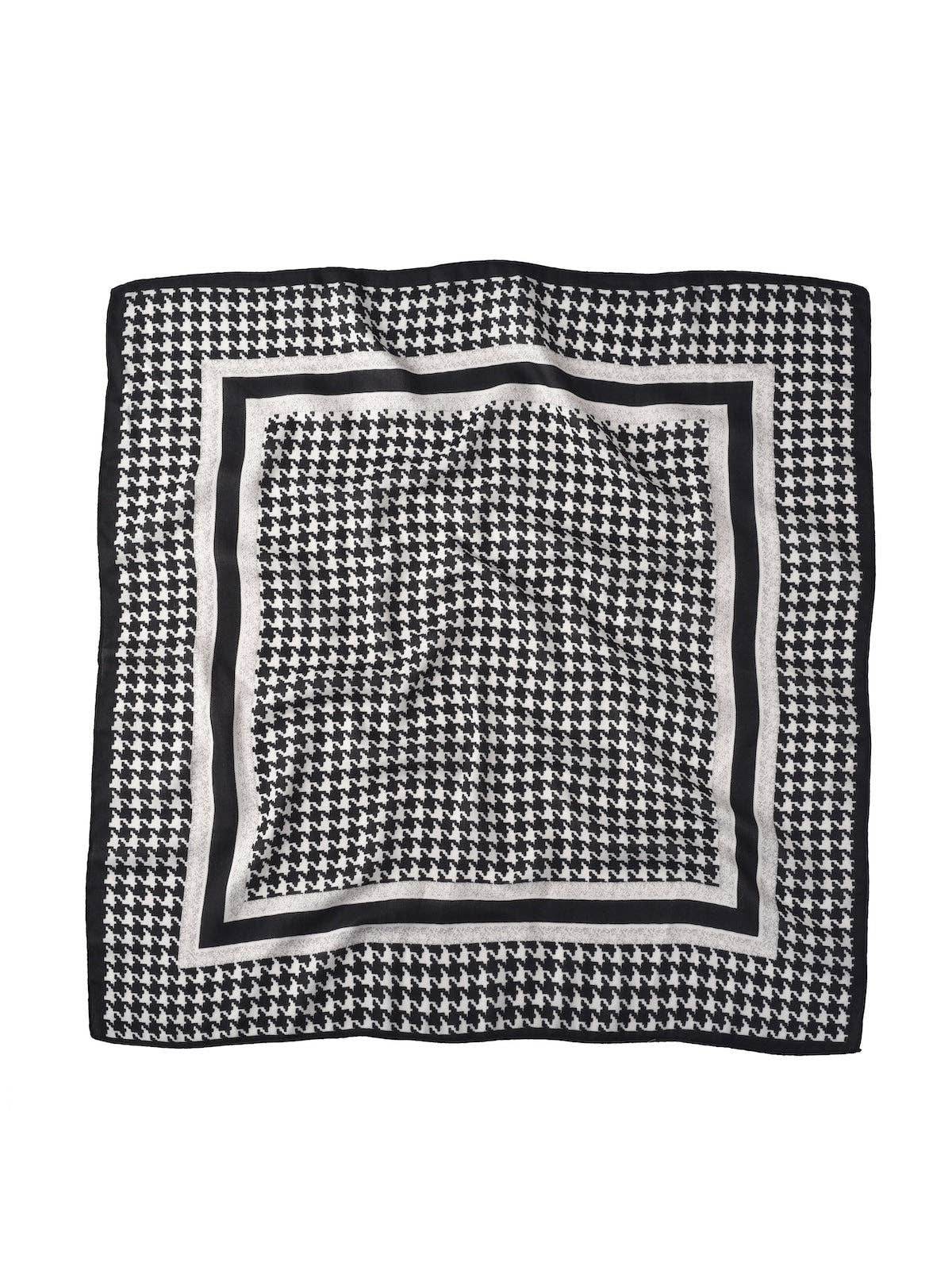 Funkyrel® Atzbranding Limited - Vendita all'ingrosso Sciarpa - Donna - Scarvii - Sciarpa quadrata classica pied de poule2