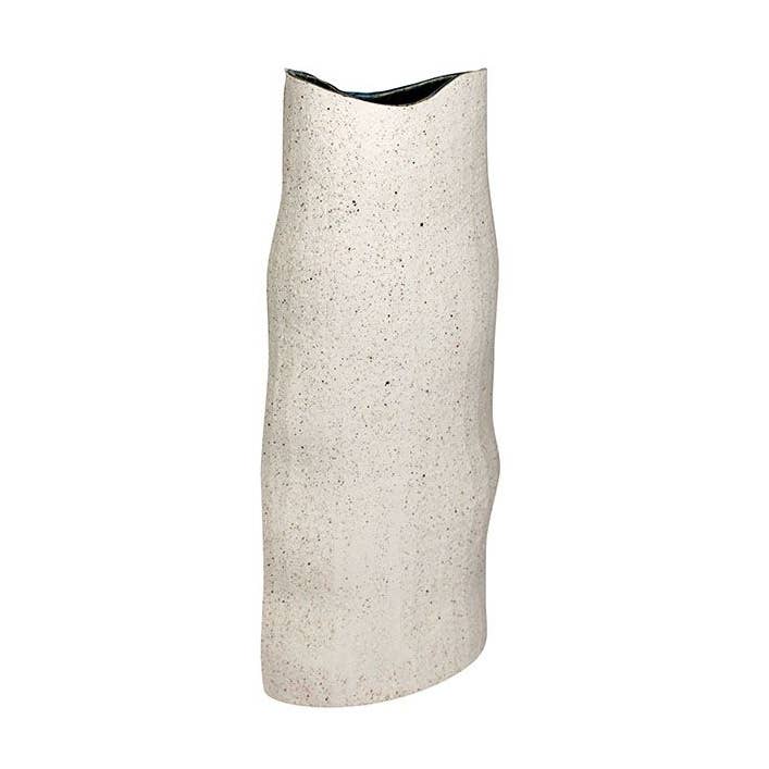 VASO PIATTO IN CERAMICA BIANCO 40 CM. per la vendita all'ingrosso da parte di Aktual / Dekora Import S.A