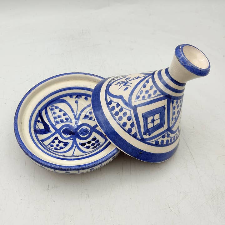 Etnico Arredo - Vente Assiettes/plats/bols de décoration - Mini tajine ethnique marocaine, épices marocaines, sauces en céramique, terre cuite 1702221308