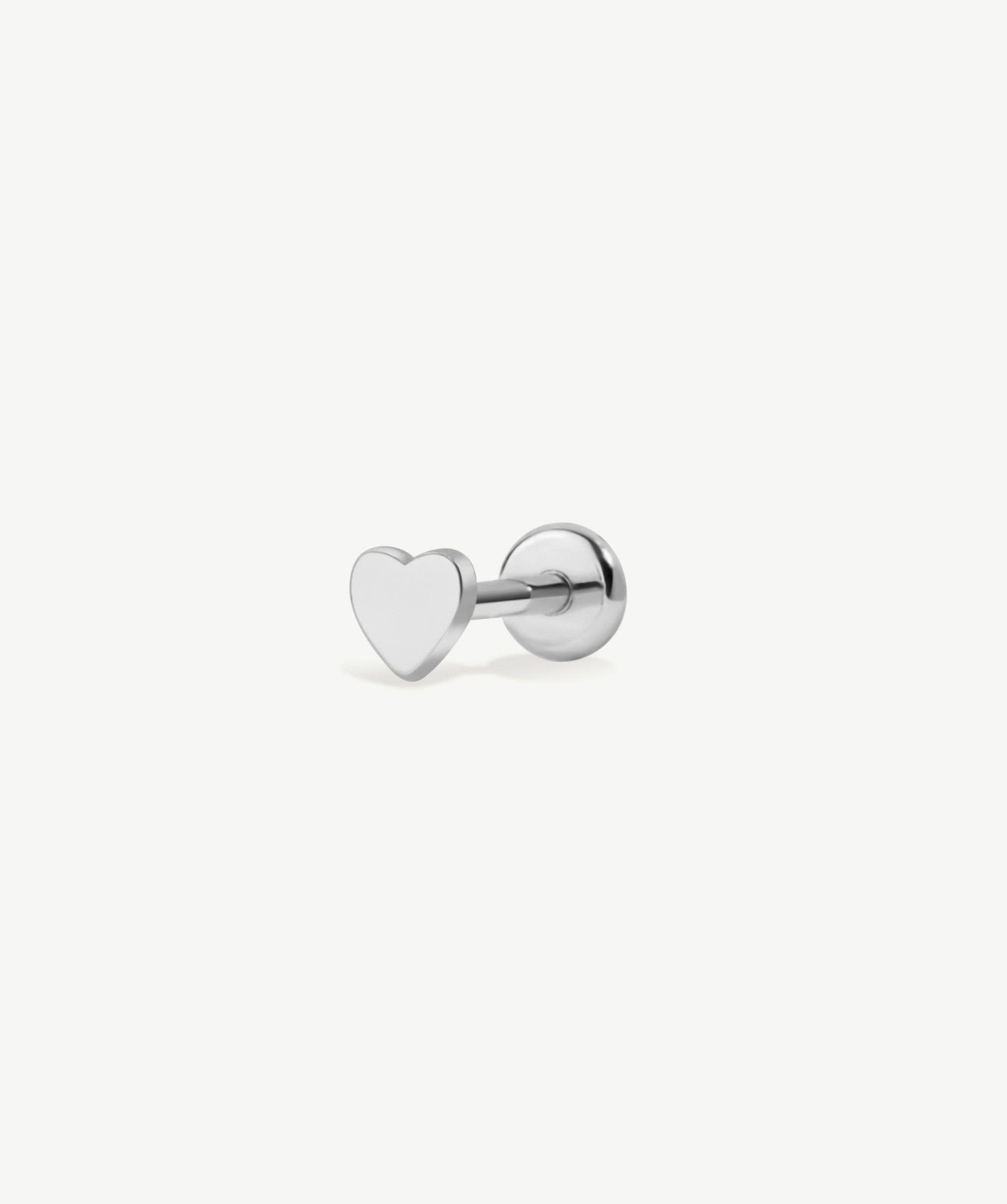 Shop Aiti - Wholesale Stud/Post Earrings - Heart Flat Back Stud1