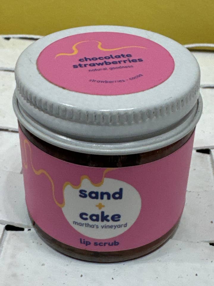 Gommage pour les lèvres aux fraises et au chocolat pour la vente par Sand and Cake