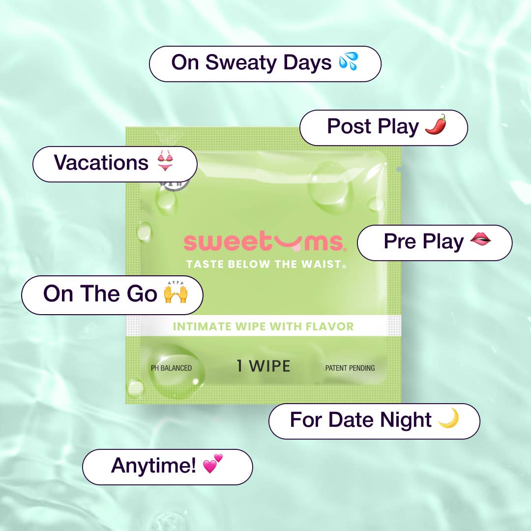 Sweetums - Wholesale Intimate Cleanser/Wipe - Watermelon Flavored Intimate Wipes Vegan Wellness Self Care3