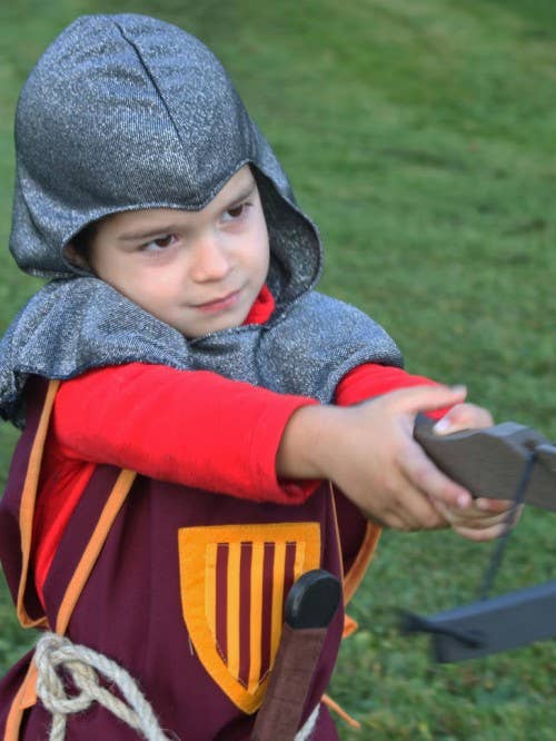 KALID MEDIEVAL - Wholesale Costume - Kids - TEXTILE CHAIN MAIL HOOD - ST3752