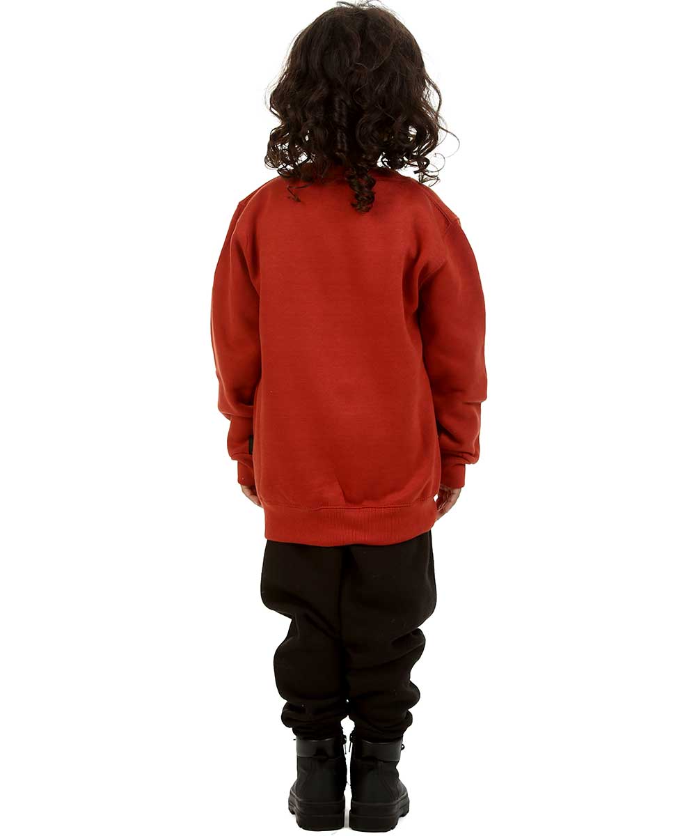 Trendy Toggs Kids Christmas pudding Jumper Rust for wholesale on Faire3