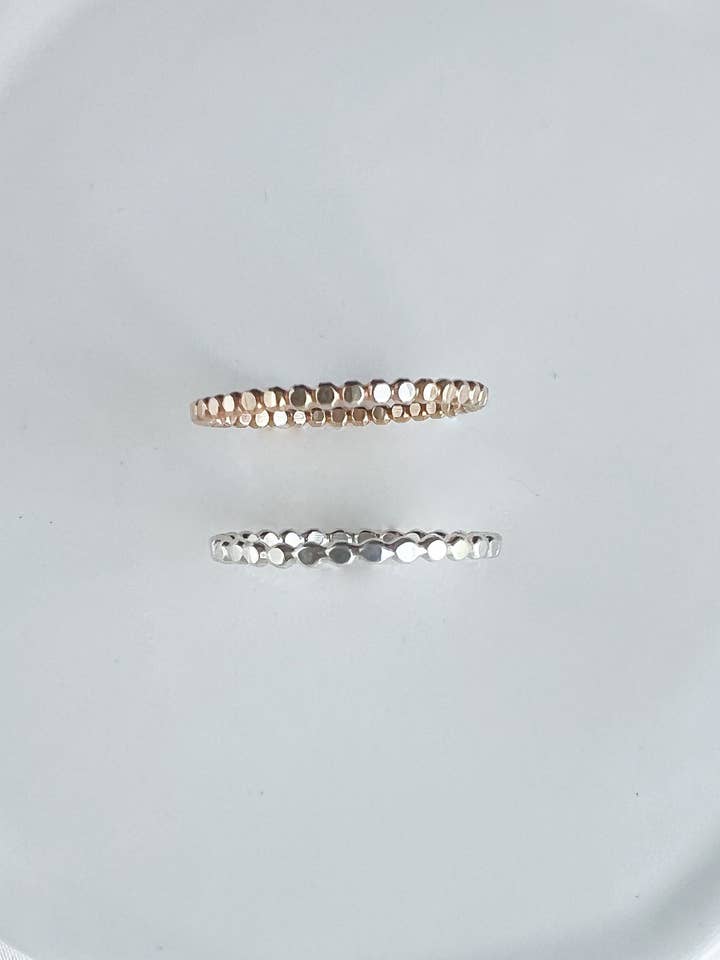 Dainty Halo Ring for wholesale by Initial Love Jewelry