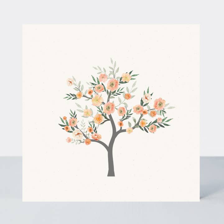 Camille Blank Cartão Geral de Árvore de Flor de Pêssego por atacado de Petimo
