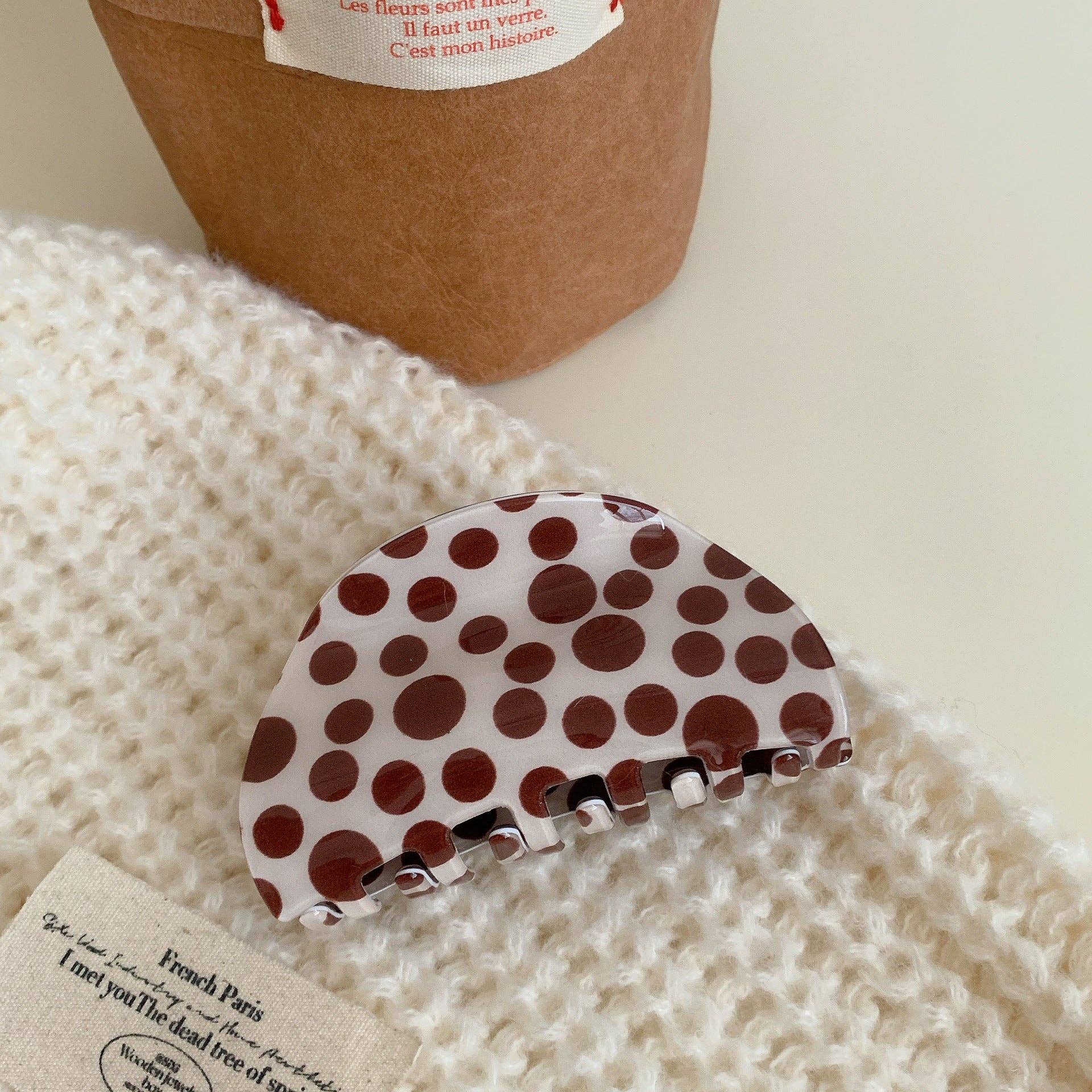 Dipped Shop - Vente Pince à cheveux – femme - Pince à cheveux à pois simples et blocs de couleur DP25F5734