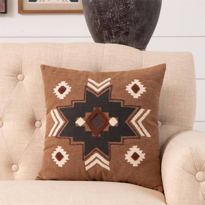 Audrey's Home & Gift - Wholesale Throw/Decorative Pillow - Pillow - Southwestern, Rust (PC)
