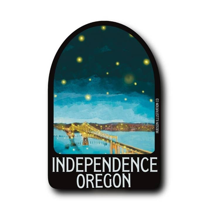 Autocollant/Magnet/Impression/Carte postale Independence Oregon pour la vente par About Town Co