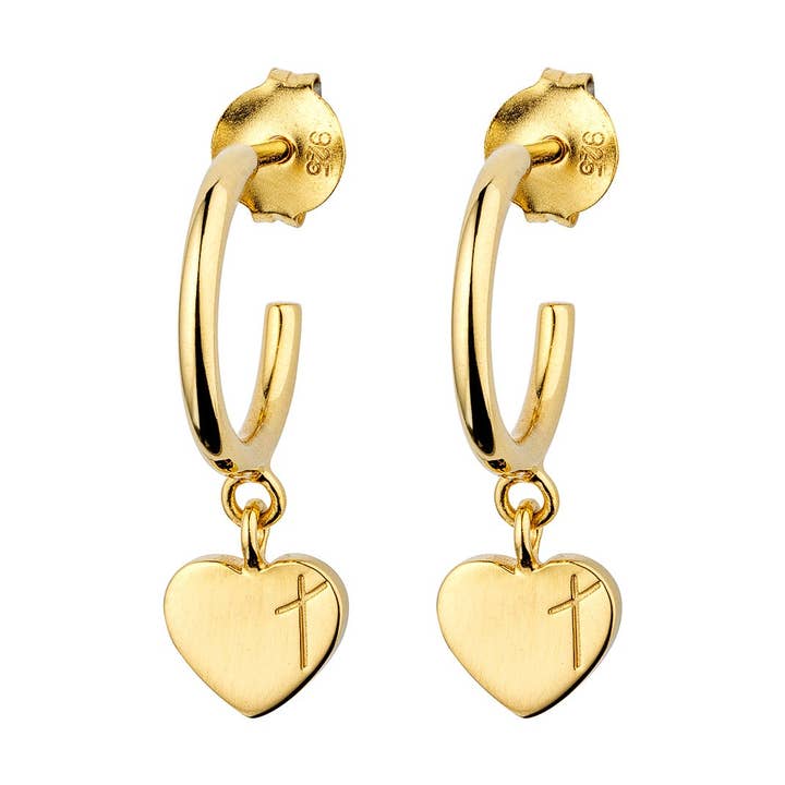 Pendientes mujer: "Cross is love hoops" para venta al por mayor de ZOE HOOP