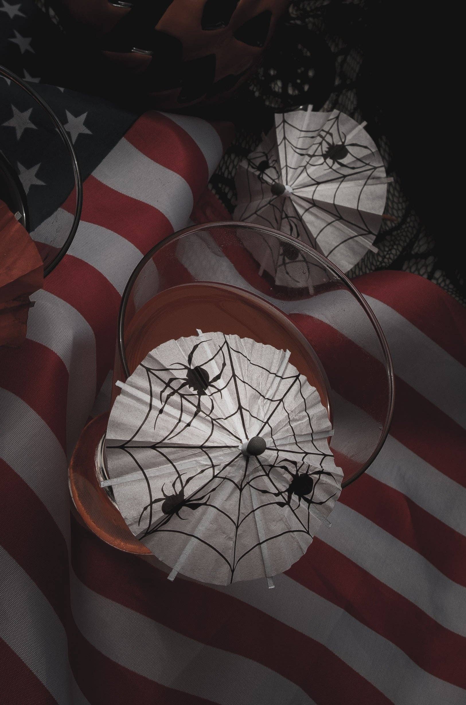 Lively Ghosts - Wholesale Cocktail Pick - Haunted Spirits 'Spiders' | Spooky Cocktail Umbrellas [15 Pack]4