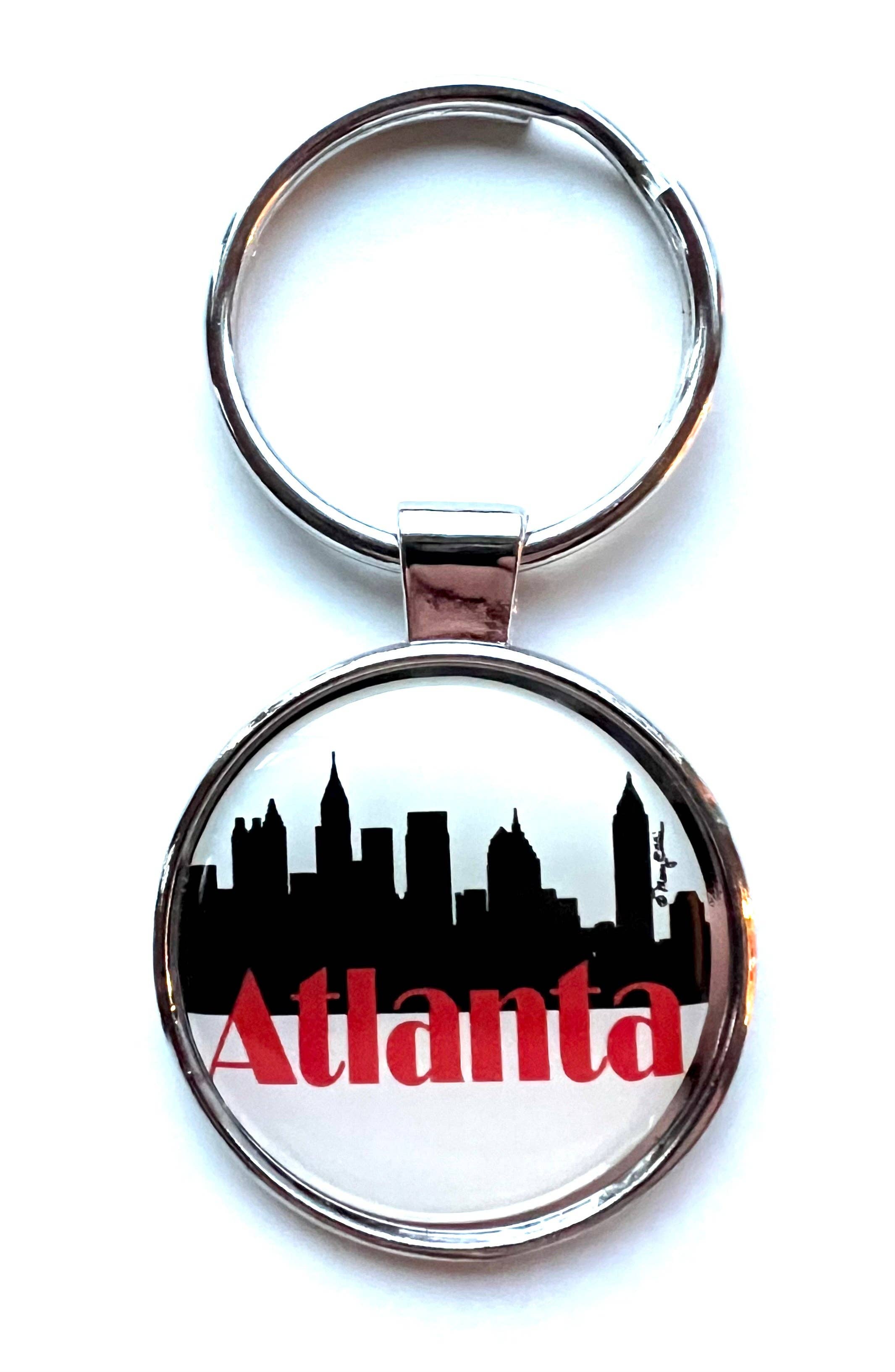 Mary Ellis - Wholesale Keychain - Unisex - Atlanta Georgia Keychain Skyline | Atlanta Key Ring Gift 0