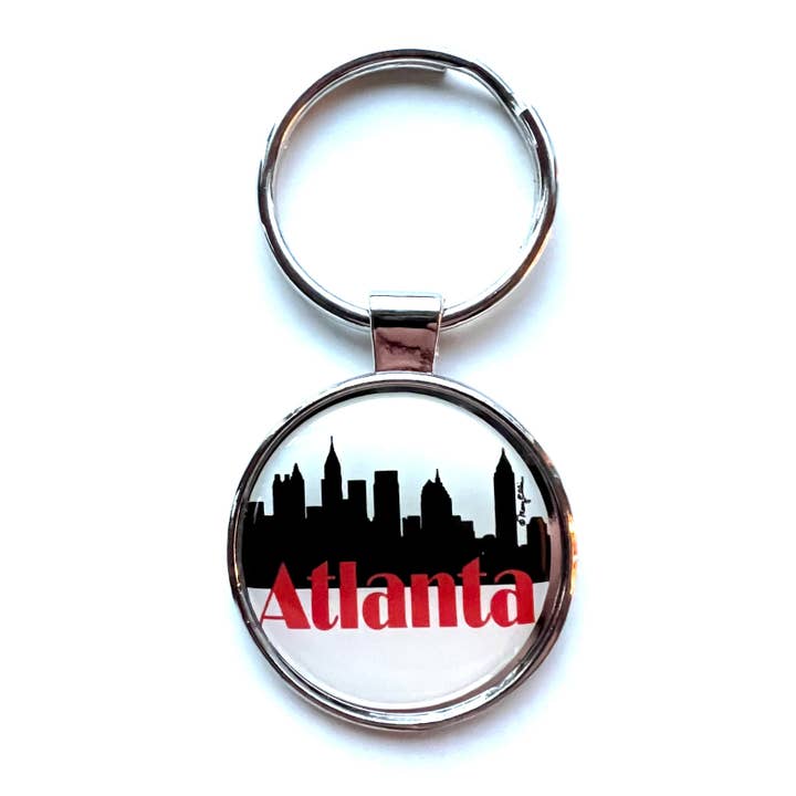 Mary Ellis - Wholesale Keychain - Unisex - Atlanta Georgia Keychain Skyline | Atlanta Key Ring Gift