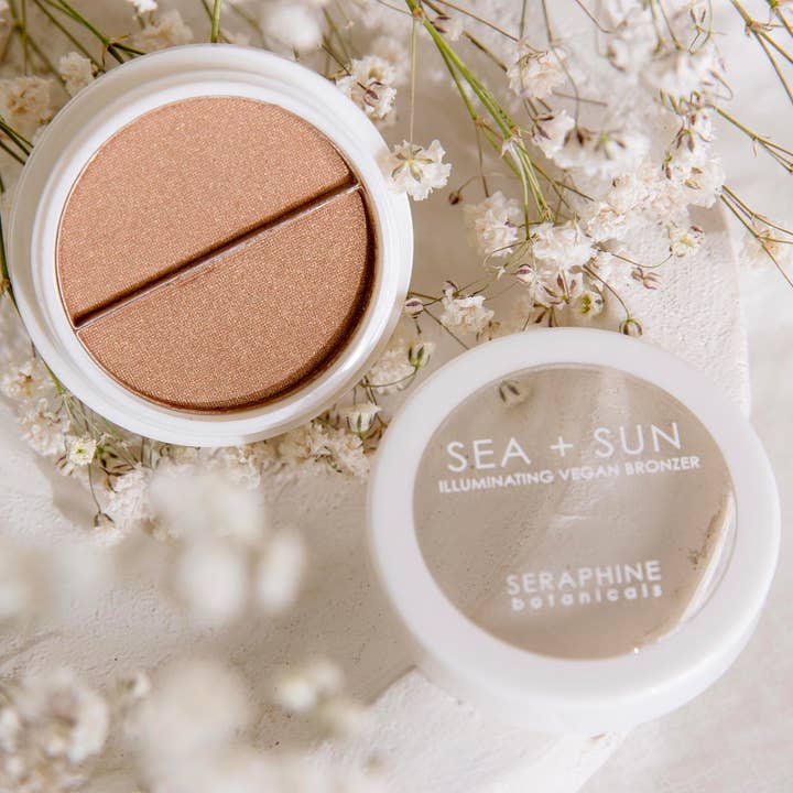 Seraphine Botanicals - Wholesale Bronzer - Sea + Sun - Illuminating Vegan Bronzer5