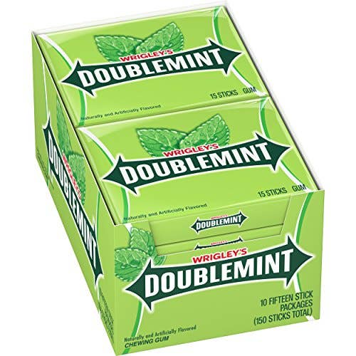 Shop The King - Wholesale Chewing Gum - WRIGLEY'S DOUBLEMINT Chewing Gum, 15 pieces (10 packs)