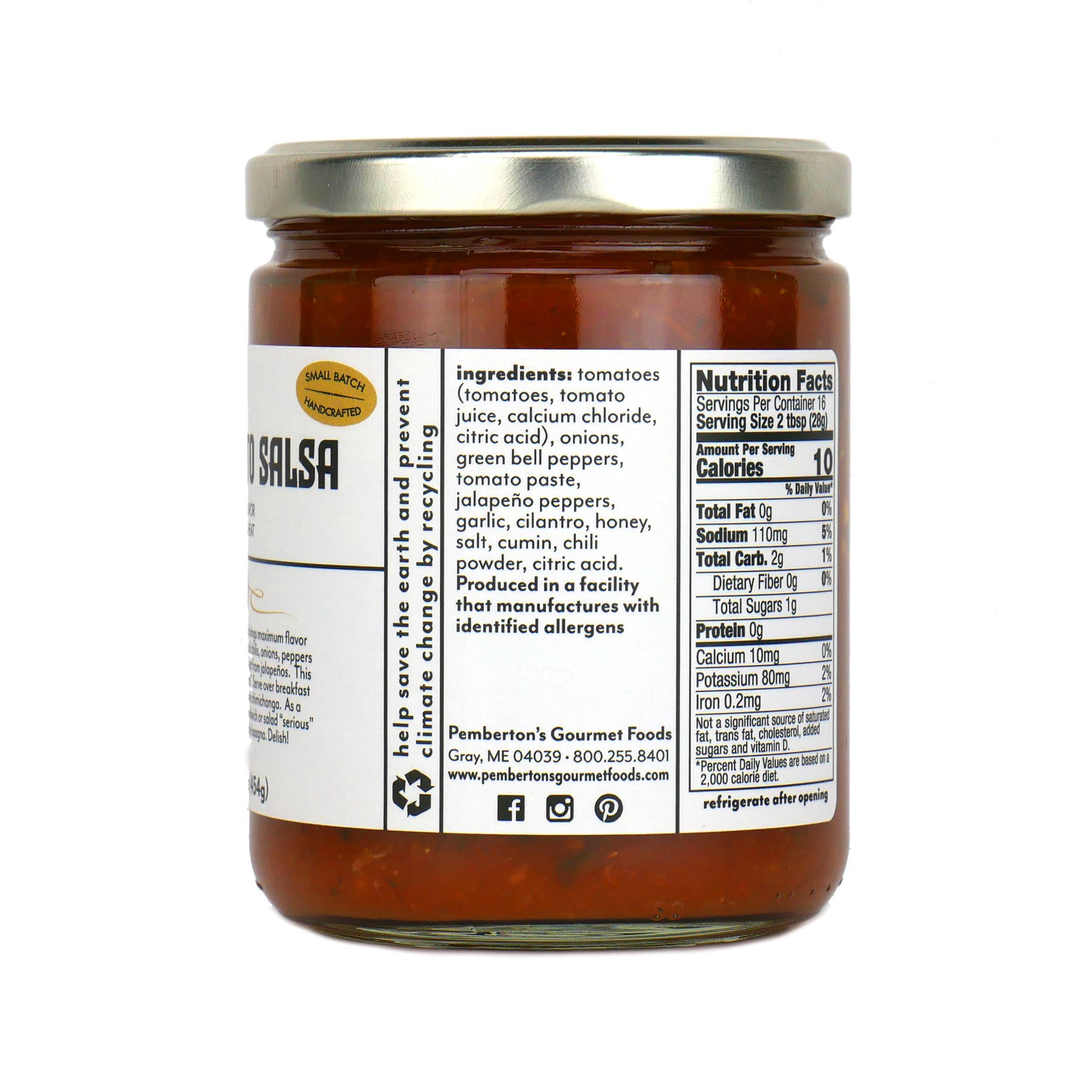 Pemberton's Gourmet Foods - Wholesale Salsa - Pemberton's Red Tomato Salsa2