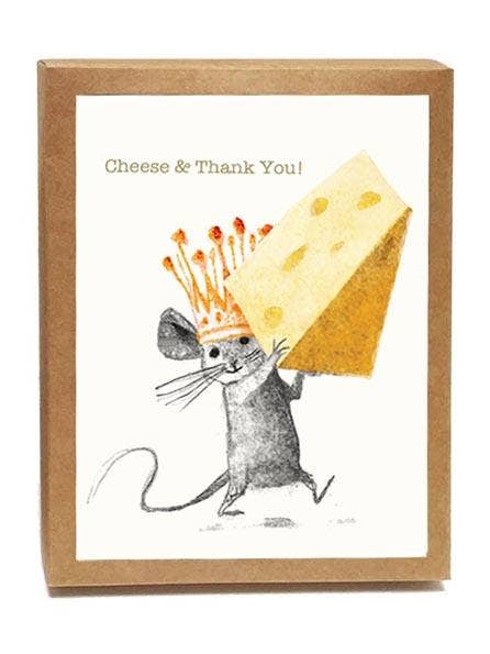 Ost & Thank You Boxed Notes - Sæt med 8 Lykønskningskort - for engroshandel hos Artiphany