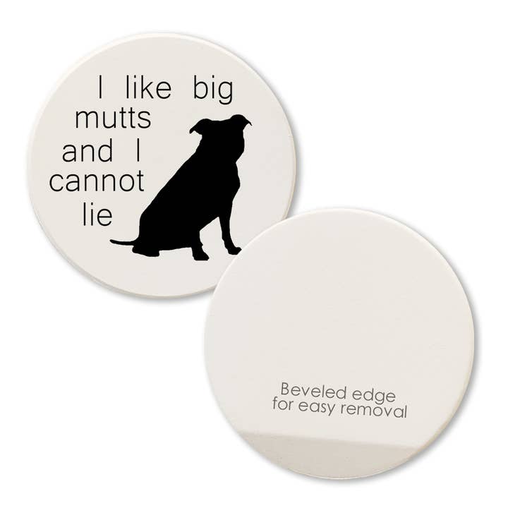Tipsy Coasters & Gifts – wholesale Car coaster – unisex – Car Coaster I Like Big Mutts1