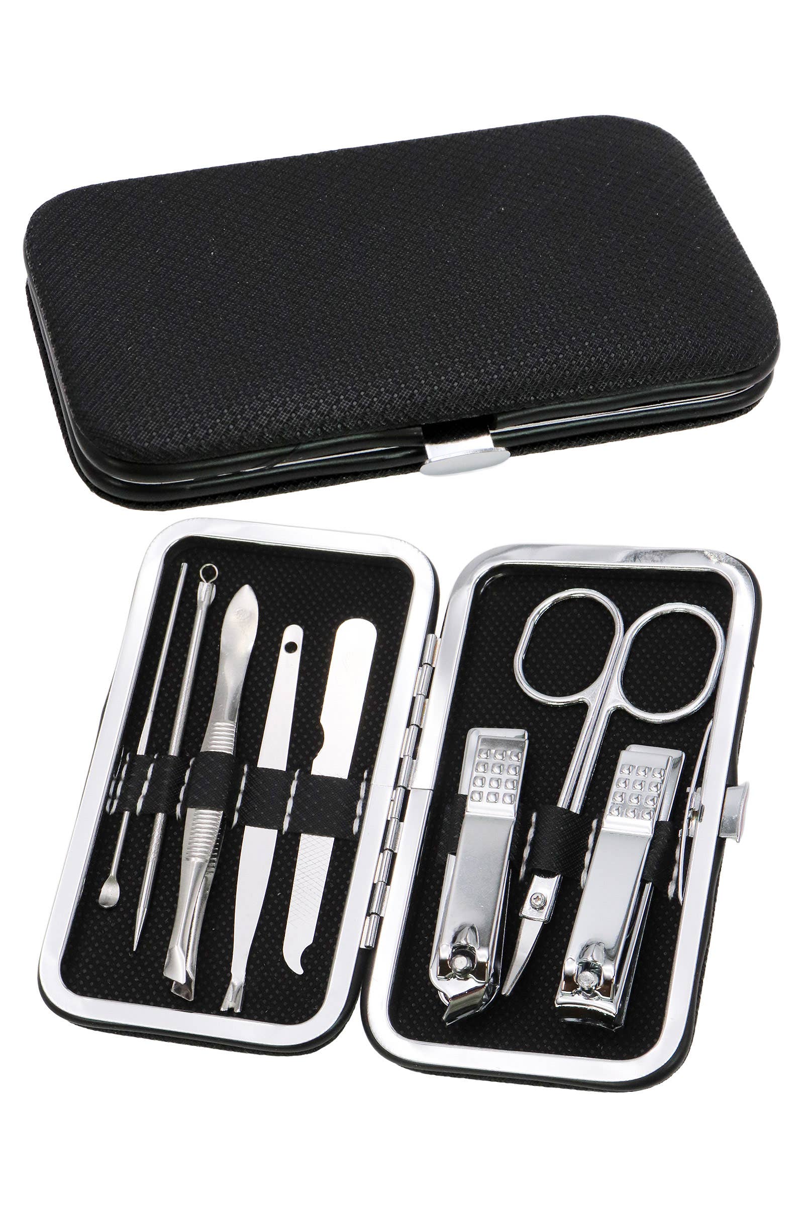 Cap Zone - Wholesale Nailcare Set - 8 Pcs Solid Stainless Steel Nailcare Kit Set0