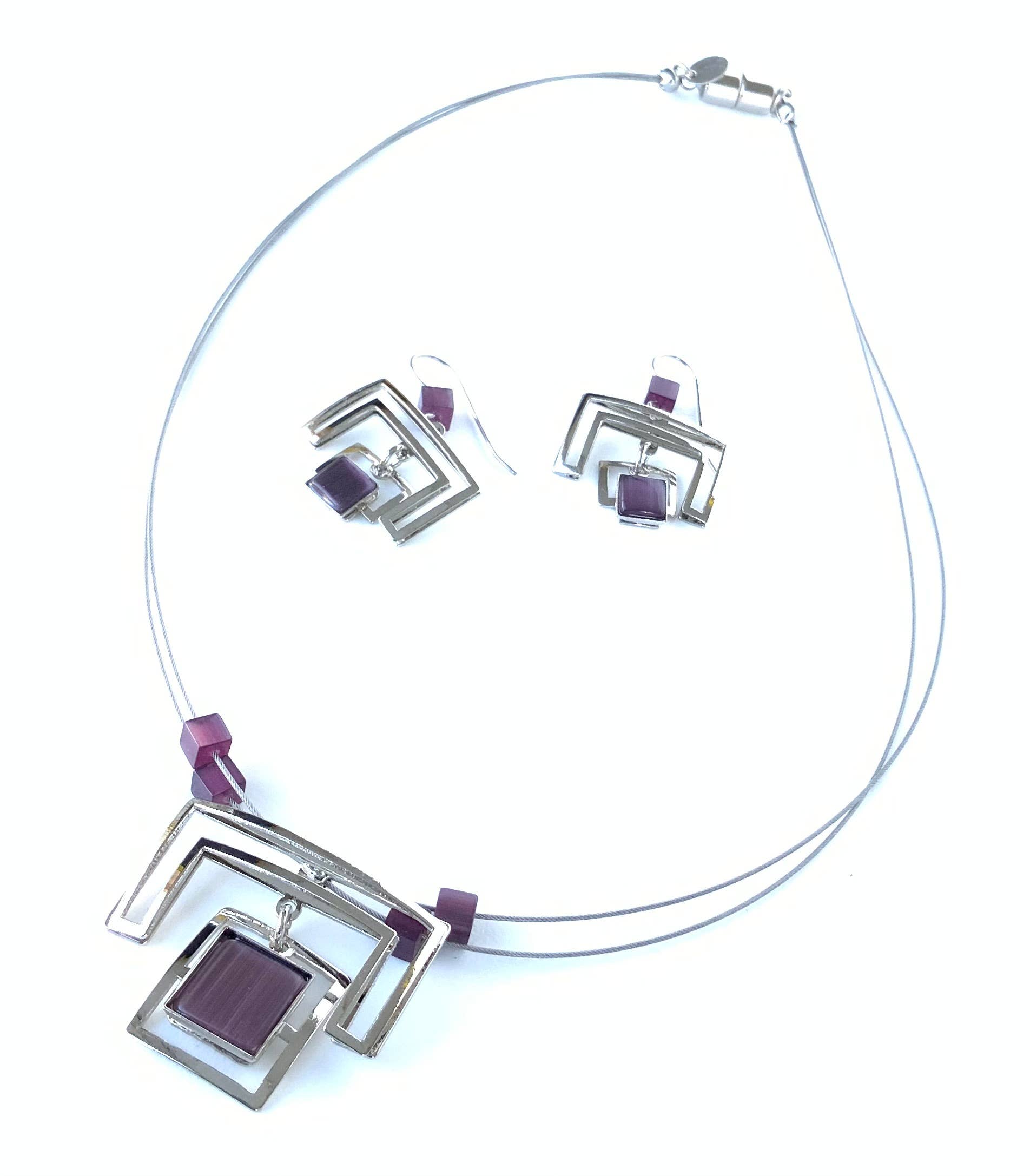 Christophe Poly / Crono Design - Vente Parures de bijoux - ENSEMBLES Préemballés (DFY1) - 6xColliers17'' & Ensembles d'Oreilles & Présentoirs Gratuits12