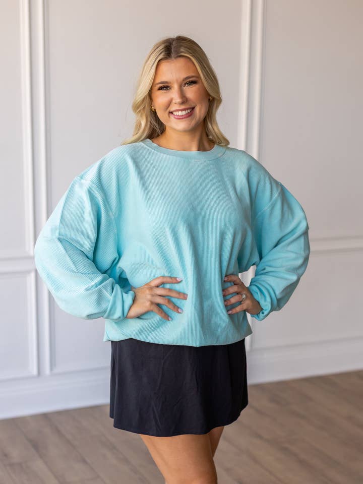 AQUA - ESSENTIAL LUXE CORDED CREWS for wholesale on Faire0