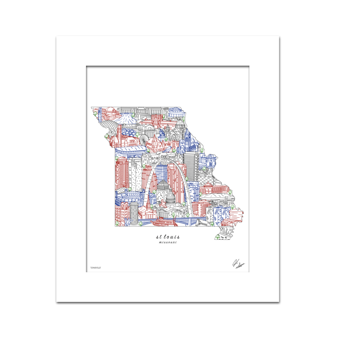 Townsville Art - Vendita all'ingrosso Stampa artistica - Decorazione murale St. Louis Missouri5