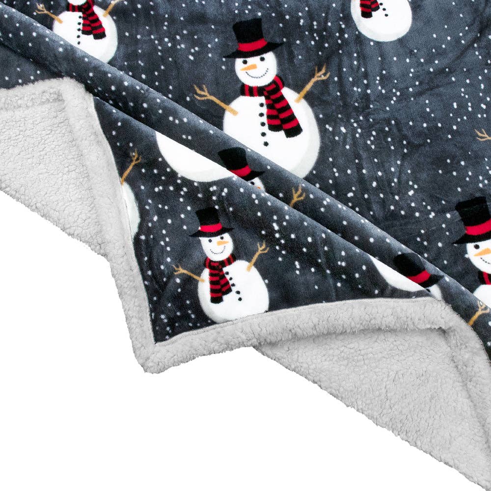 Pavilia - Vente Plaids - Plaid sherpa de Noël réversible27