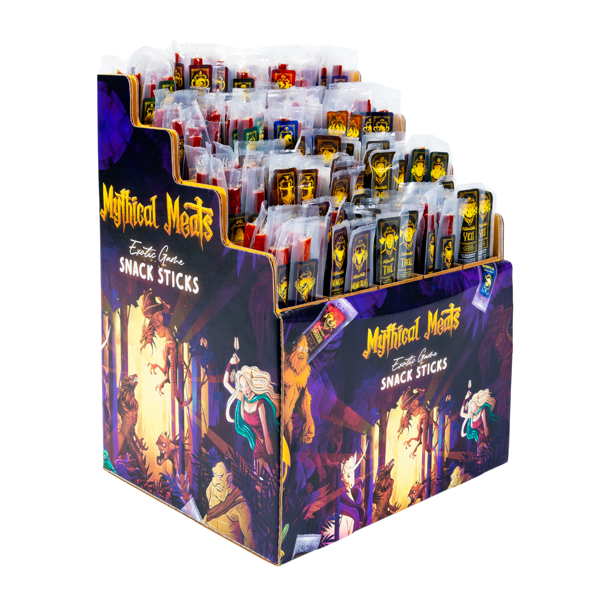 Mythical Meats - Wholesale Jerky - Retailer MEGA Starter Pack - 240 Sticks + One 20 Flavor Counter Display!2