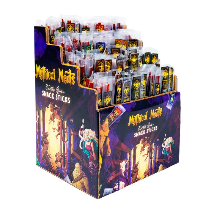 Mythical Meats - Wholesale Jerky - Retailer MEGA Starter Pack - 240 Sticks + One 20 Flavor Counter Display!2