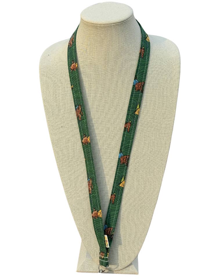 Bigfoot Sasquatch Yeti Fan Lanyard Keychain Badge ID Holder for wholesale by Made Brite Creations