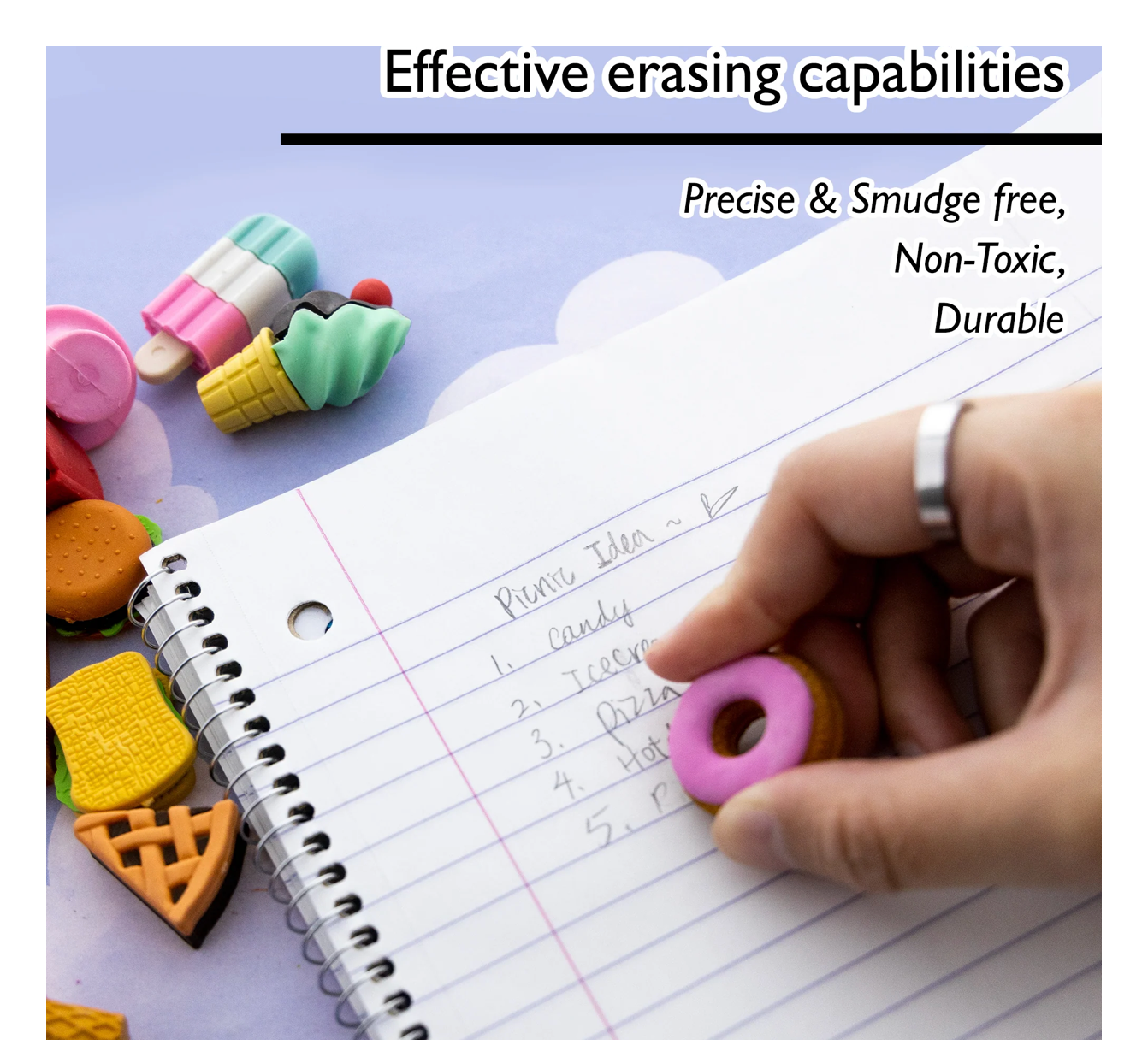 Luna Office Supply -  Everyday Essential - Wholesale Eraser - Snack Shop 3D Eraser Sets2