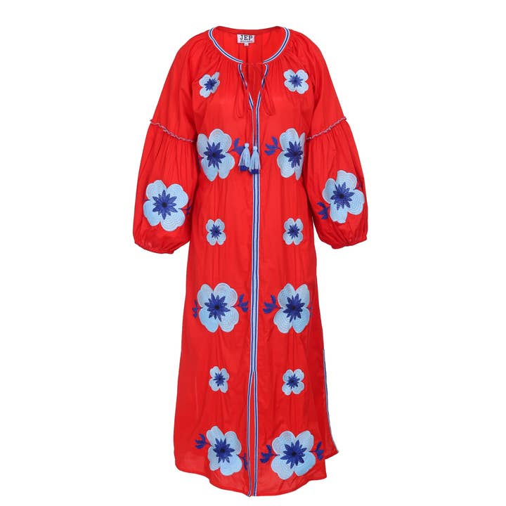 Rosenrotes Kleid für den Großhandel von JEP Holland