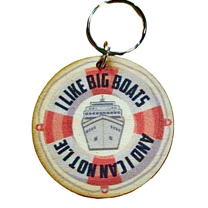 I Like Big Boats And I Cannot Lie Magnet/Keychain for wholesale by Rock Lion Goods