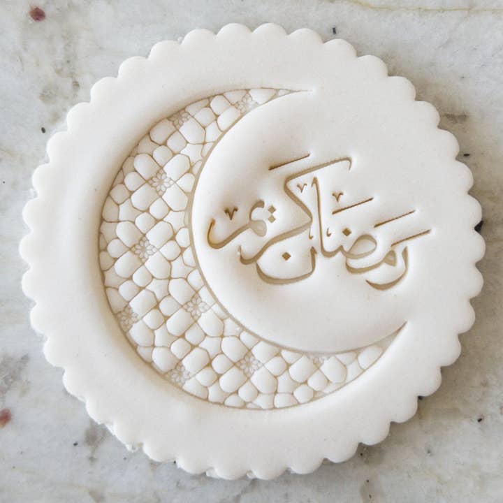 Ramadan Mubarak Arabic Moon Cookie Biscuit Stamp Eid for wholesale by Cut Bake Stamp