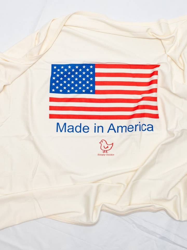 Simply Chickie® Organic Baby & Kids | USA Made • Ships USA - Wholesale Swaddle - Baby - Made in America Organic Cotton Baby Blanket – Made in USA1