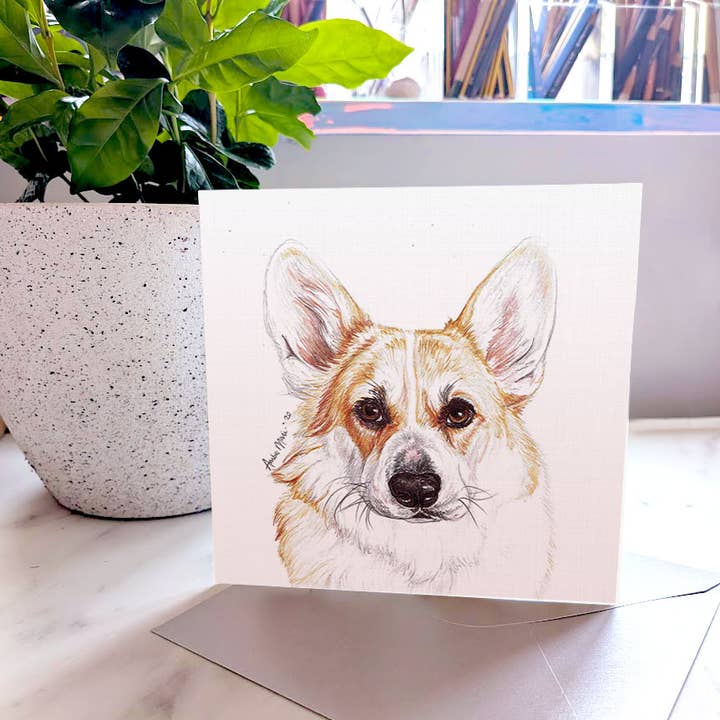 Corgi (Pembroke) Carte de vœux Most Pupular pour la vente par Amber Marie Studio
